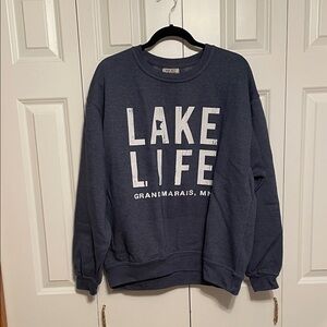 Lake Life Navy Sweatshirt